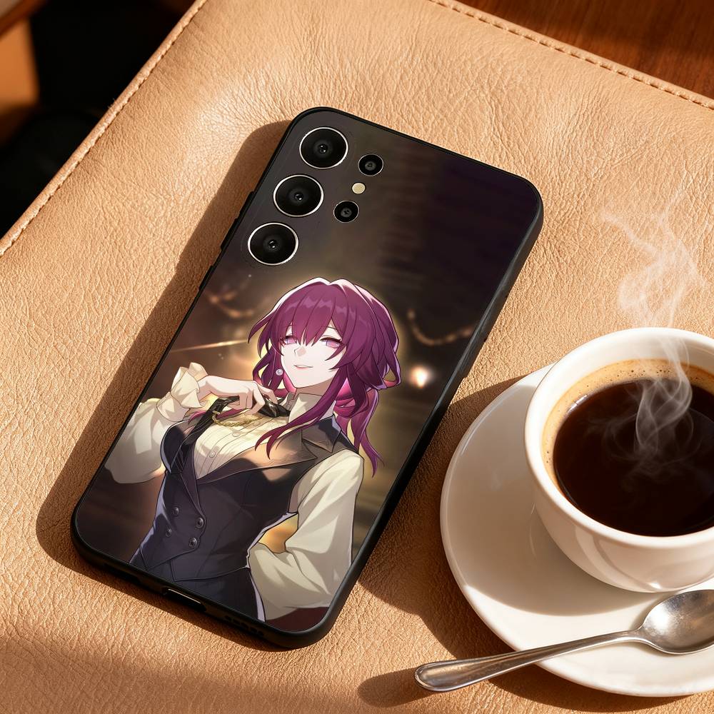 Honkai Star Rail Game Kafka Phone Case For Samsung S26,S25,24,23,22,30,21,10,9,Ultra,Plus,Lite,Black Soft Case