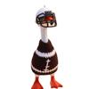 Valentine's Pearl Desktop Goose Set with Mini Knitted Hat & Adjustable Wings Clothing