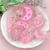 10PCS 20.8*24.8mm Acrylic Transparent Curved Moon Star Loose Beads DIY Mobile Phone Chain Jewelry Accessories