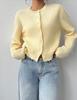 Women's Long Sleeve Knit Cardigan - Soft, Short, Loose, Slimming Autumn/Winter 2025