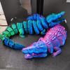 Giocattolo Coccodrillo Stampato in 3D Divertente Design Decorazione Coccodrillo Decorazione Scrivania Ufficio Statuette Divertenti Statuette Coccodrillo Colorate Decora