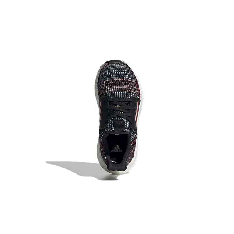 Adidas Ultraboost 19 Fabric Comfortable Trendy Breathable Low-Top Running Shoes Kids Running Shoes Gray Black Red EF0940