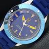 YENİLENMİŞ ERKEK 40MM TITUS İSVİÇRE DÖNER BEZEL MAVİ KADRAN SAAT a432735-2 R113-a432735