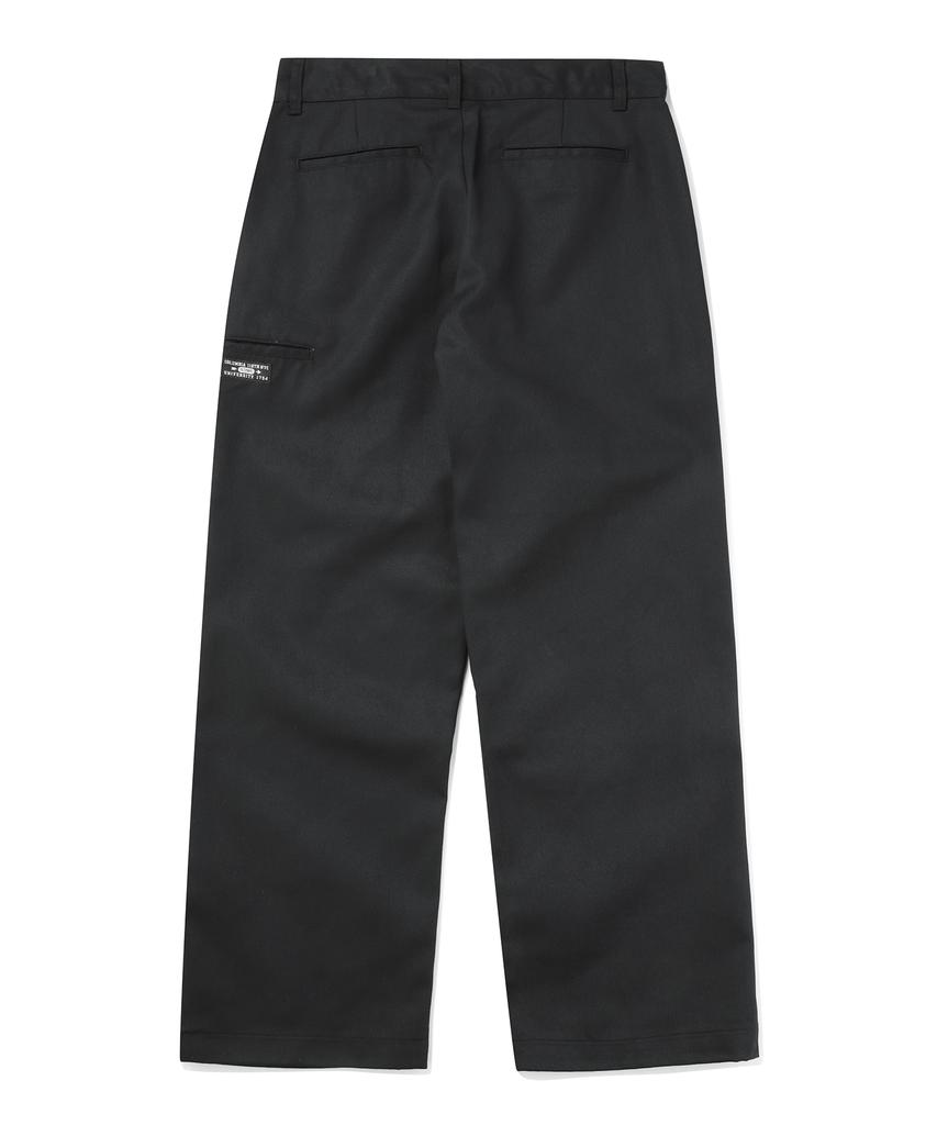 COLUMBIA UNIVERSITY Nyc Label Cp Loose Fit Double Knee Pants Black