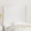 VidaXL Headboard with Ears White 93x23x118-128 Cm Faux Leather3117755