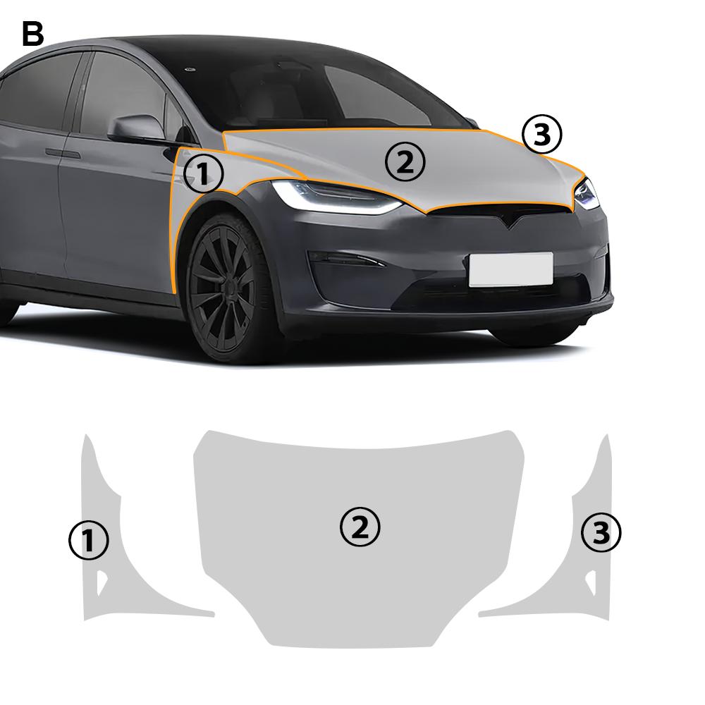 8.5MIL TPU Car Bumper Paint Protection Film PPF for Tesla Model X 2025 2025 2025 Pre Cut Anti-Scratch Resistant Clear Bra Kit