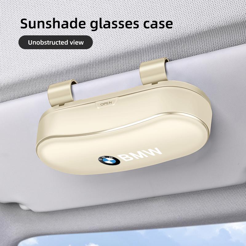 Car Glasses Clip Sunglasses Box Sun Visor Eyeglasses Card Ticket Holder For BMW Performance 3 5 7 Series E46 E60 E70 E87 X7 X6 BZ5