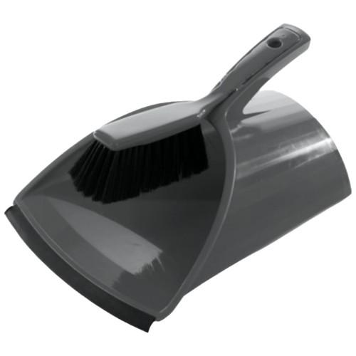 Buffalo Heavy Duty Scoop Plastic Dustpan & Brush Set