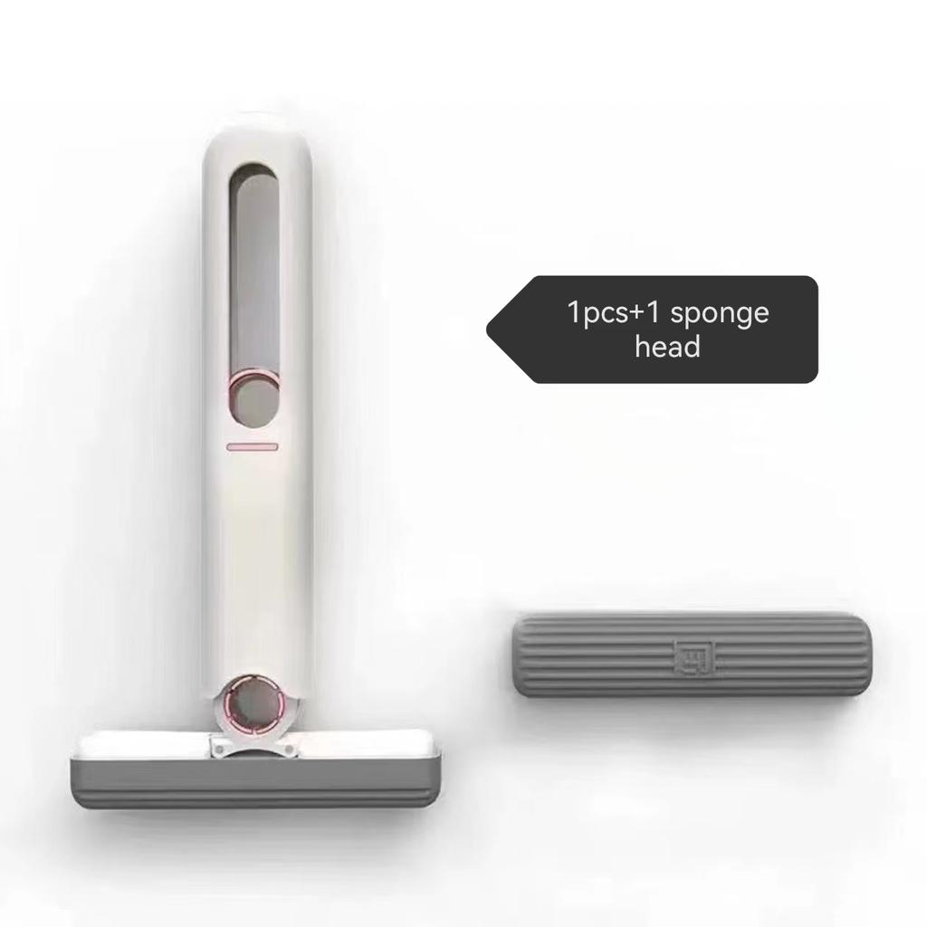 Portable Self-Squeeze Mop for Small Spaces with Mini Size for Easy Carrying - Pet Hair and Stains Remover