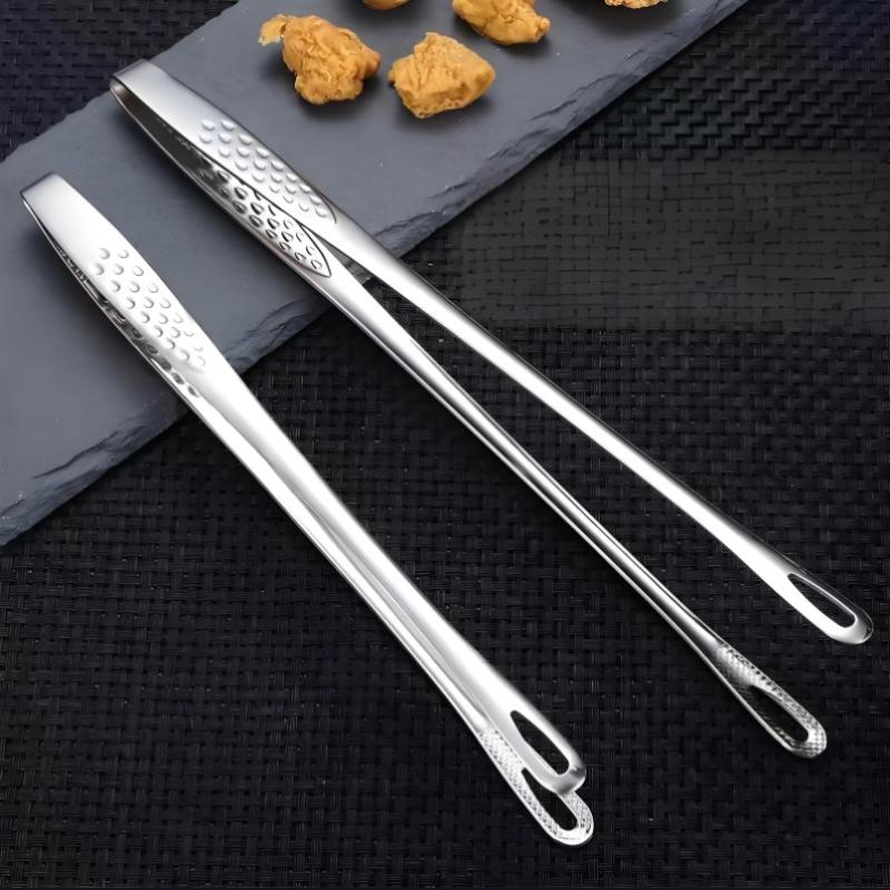 Stainless Steel Barbecue Tongs Household Food Tongs, Extended Barbecue Tongs Suitable For Home And Barbecue Use