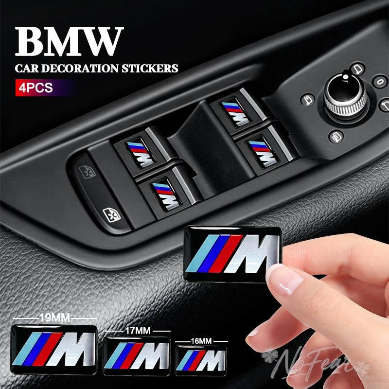 16/17/18/19mm For BMW M M3 G20 E36 E34 X6 G20 G30 X3 M5 M6 Glue Emblem Car Fender Badge Trunk Steering Wheel Sticker Accessories BN7