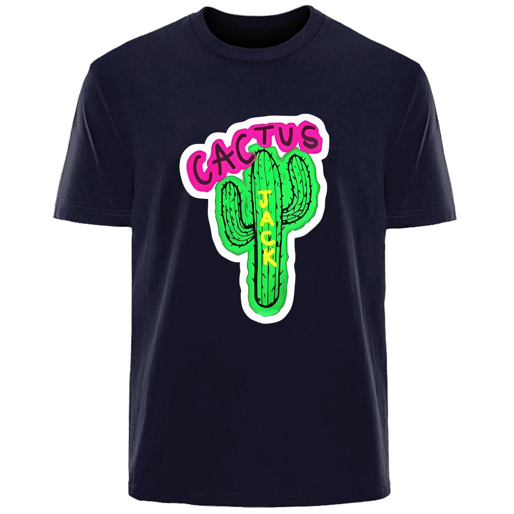 

Cactus Harajuku Print Summer High Quality Men s 100% Cotton Breathable Sweat Absorbent T-Shirt Casual Fashion Men s Street Wear