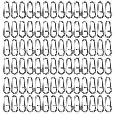 100Pcs Fishing Split Rings High Strength Lures Rings Line Connector Corrosions Resistant Lures Rings Fishing Accessories