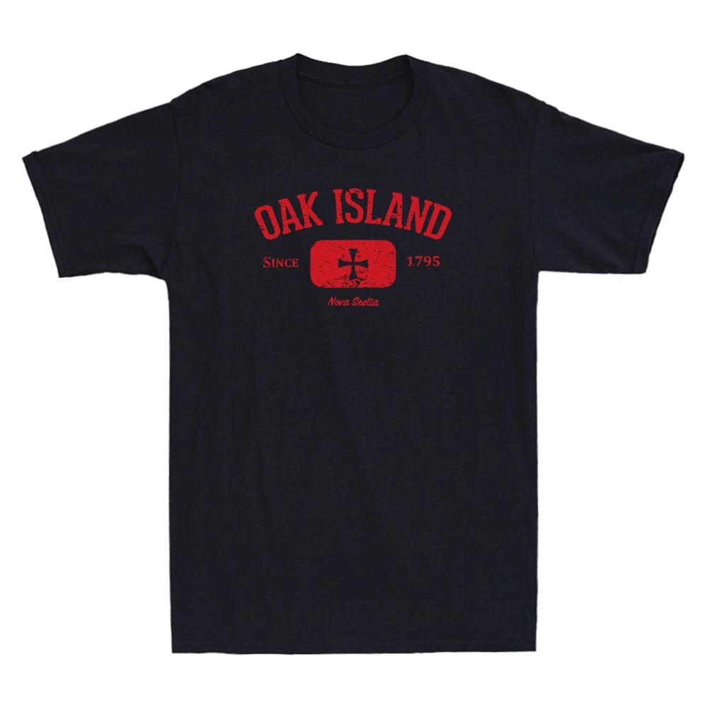 Oak Island Nova Scotia Knights Templar Cross Vintage Men s Short Sleeve T-Shirt S