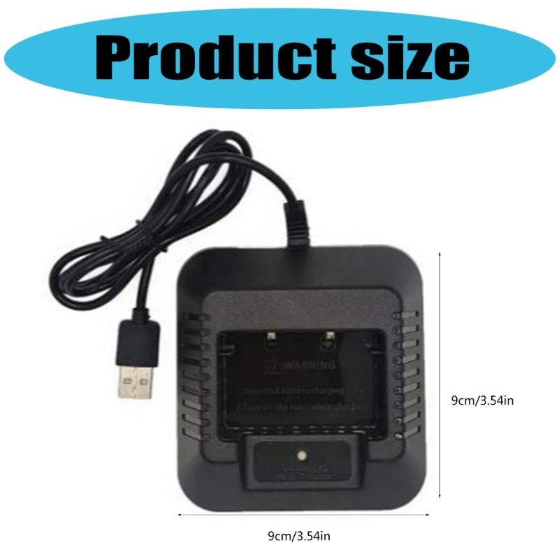 Lightweight Fast Charging USB Power Adapter for Two Way Radio Communication And Electronics Gadgets Portable ABS Case