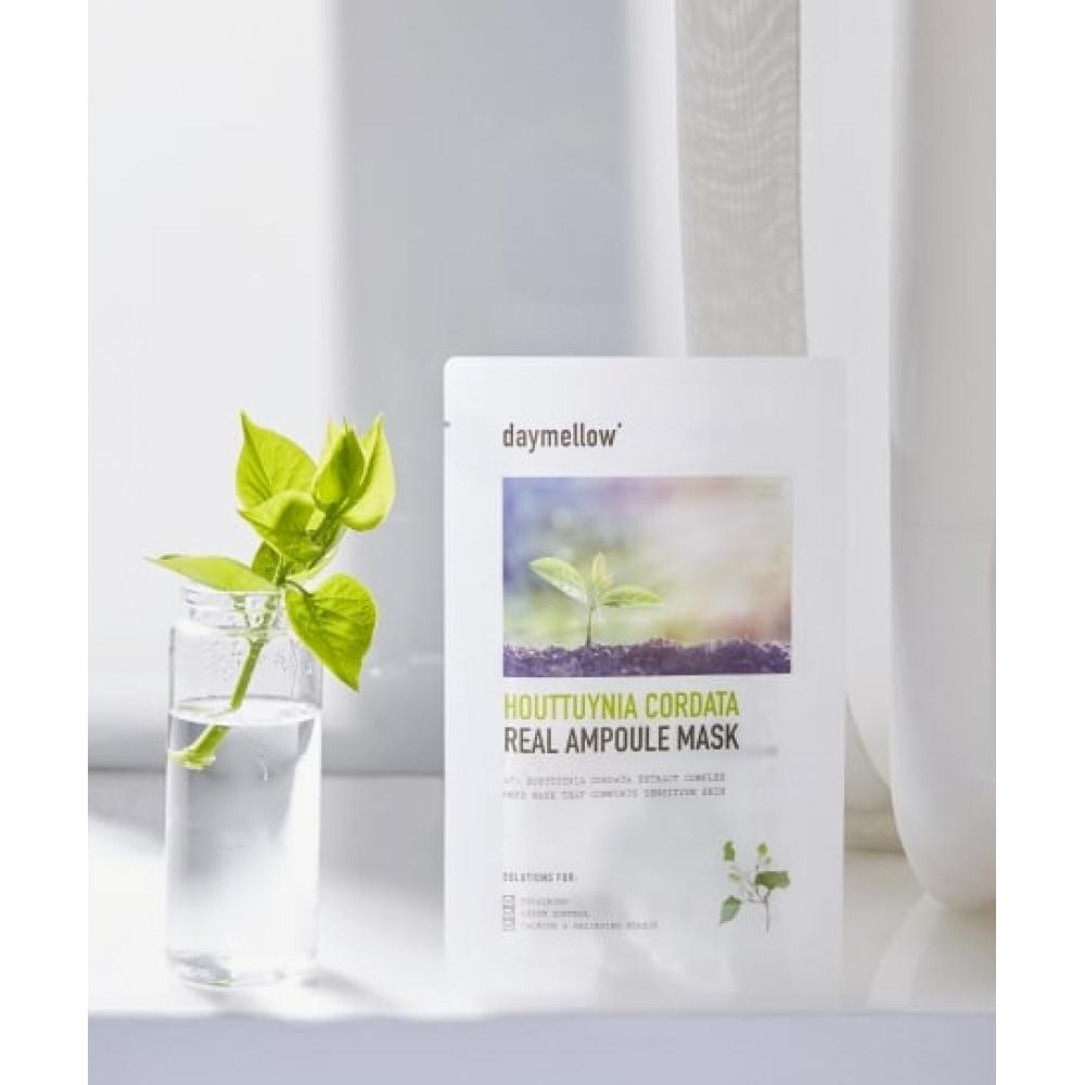Daymellow Маска-ампула с хауттюйнией сердцелистной Real Ampoule Mask Pack 5 шт. Eosung Cho Real Ampoule Mask Pack