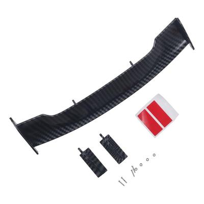ABS Car Mini Spoiler Wing 24.5*6.5*4cm Carbon Fiber Black Carbon Fiber Black Car Rear Tail Wing Universal Car Mini Spoiler Wing