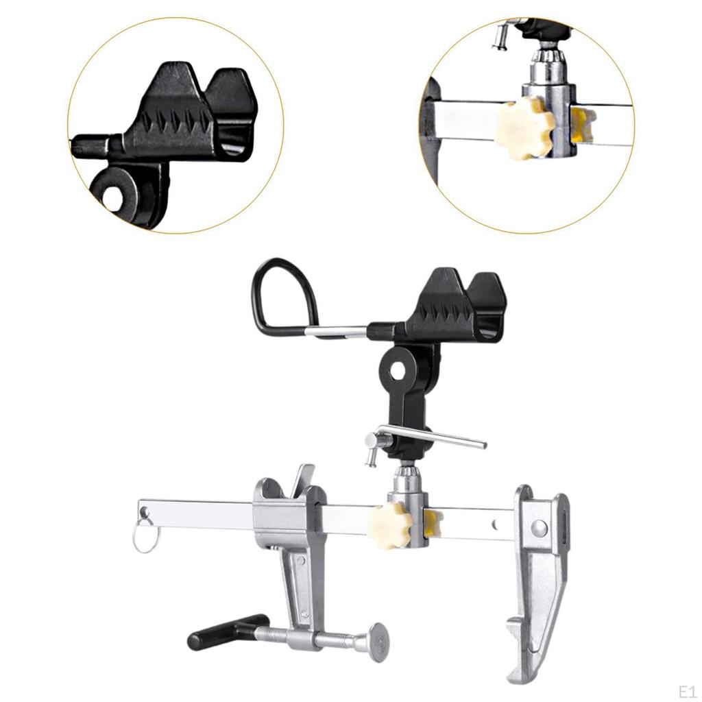 Bridge Fishing Stand Rod Holder Universal Flexible Easy Installation Degree Rotate Pole