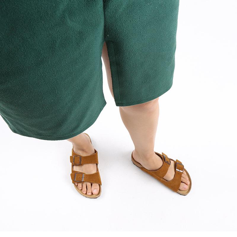 Разноцветные мужские повседневные тапочки из пробки для пар — фото 4