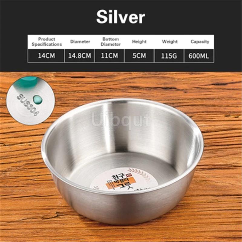 Rice Golden Bowls with Handle Wine Bowl Cooking Basin Seasoning Bowl Noodle Bowl Korean 304 Stainless Steel Rice Wine Bowls