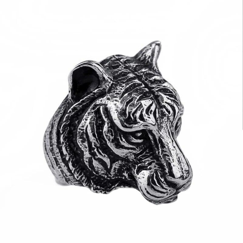 Bagues de licorne de personnalité d'aigle de croix de Totem de mode rétro