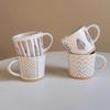 INS Wind Ceramic Mug Coffee Cup Scandinavian Simple Pure Color Retro Household Net Red Home Business