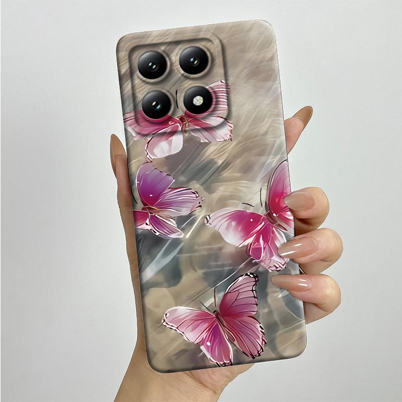 For Xiaomi 14T Pro Phone Case 14Tpro Soft Silicone TPU Sweet Painted Casing Cartoon Printed Shockproof Protective Back Cover