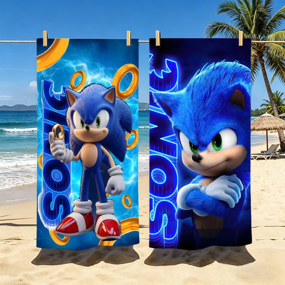Game S-Sonic Soft Pool Gift For Travel Gym Shower Camping Quick Dry Sports Large Beach Towels
