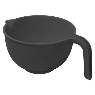 1.5L Round Kitchen Bowl with Handle for Snacks, Dark Graphite