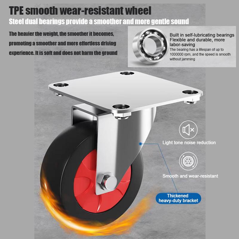 Foldable Platform Trolley Cart Universal Use Heavy Duty Shopping Flatbed  Handcart Warehouse Handling Tools