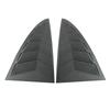 2PCS Car Rear Triangle Window Shutters Sunshade Decoration Accessories For Tesla Model 3 Highland 2024 Bright Carbon Fiber ABS