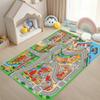 Hot Sale Kids Play Mat City Road Theme Soft Non-slip Children Game Carpet Educational Floor Mat for Kids Room Play Area Decor