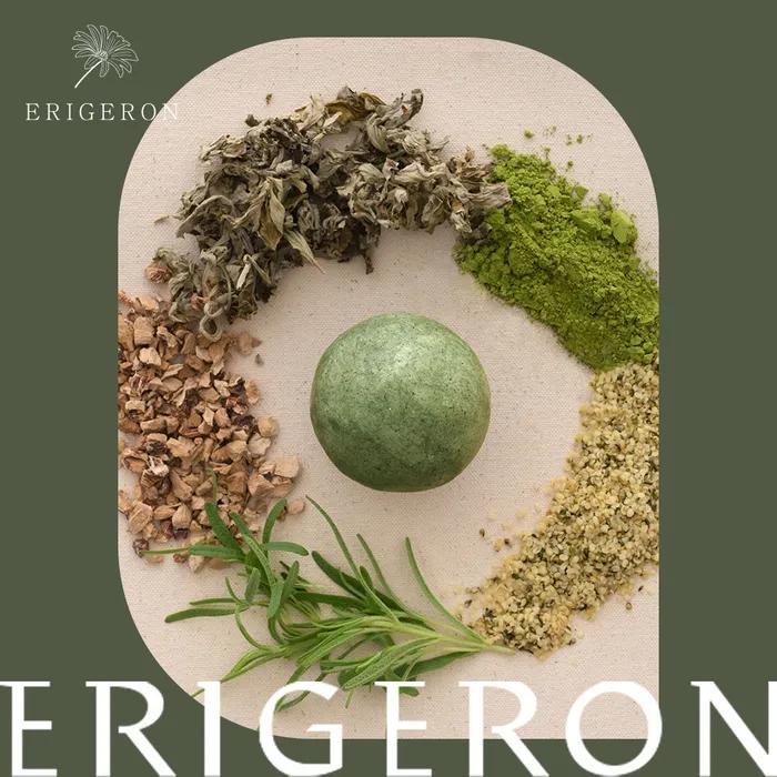 Erijeron All-in-One Vegane Schönheitskugel – Hanfsamen (Für alle Hauttypen geeignet, Feuchtigkeitsspendend)