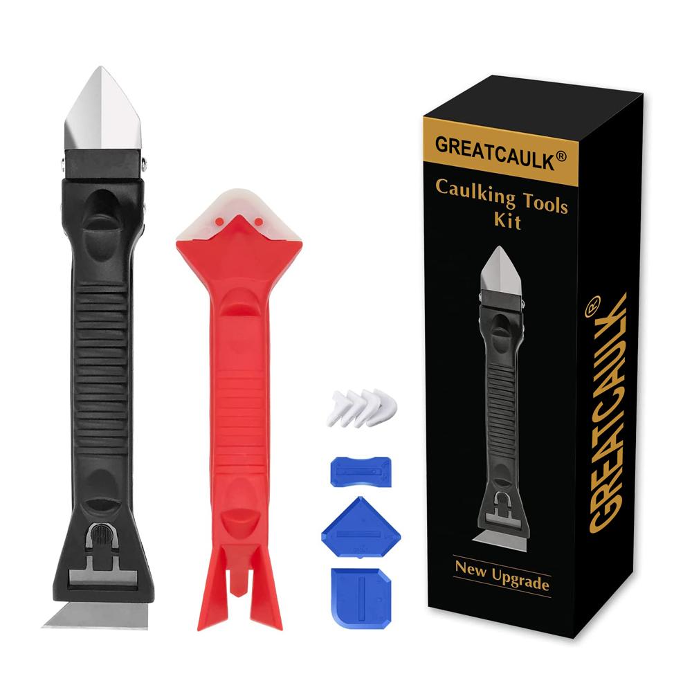 10PCS Silicone Caulk Removal Tool Kit Caulk Grout Remover Scraper Caulking Tool for Kitchen Bathroom Window Caulk Removal Tool