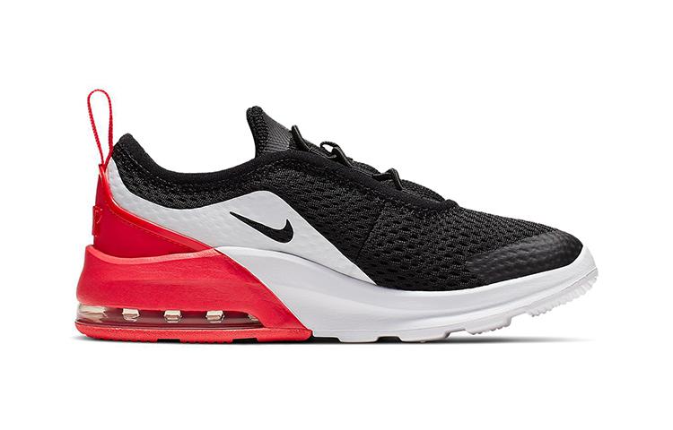 Nike Air Max Motion Lace Up Kids Lifestyle Shoes Black White Red Children Aged 3 7 Years Old AQ2743-007