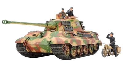 Tamiya Military Miniature Series 252 German Army Heavy Tank King Tiger Henschel Turret Ardennes Front Plastic Model Kit 35252 1/35 No.