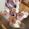 Fashion 2025 New High Quality Fashion Cute Cartoon Elk Slippers Lovely Soft Christmas Slippers Casual Comfortable Plush Bedroom Shoes