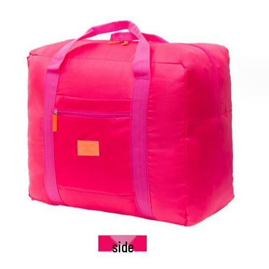Portable Large-Capacity Travel Trolley Bag with Organizer Sleeve