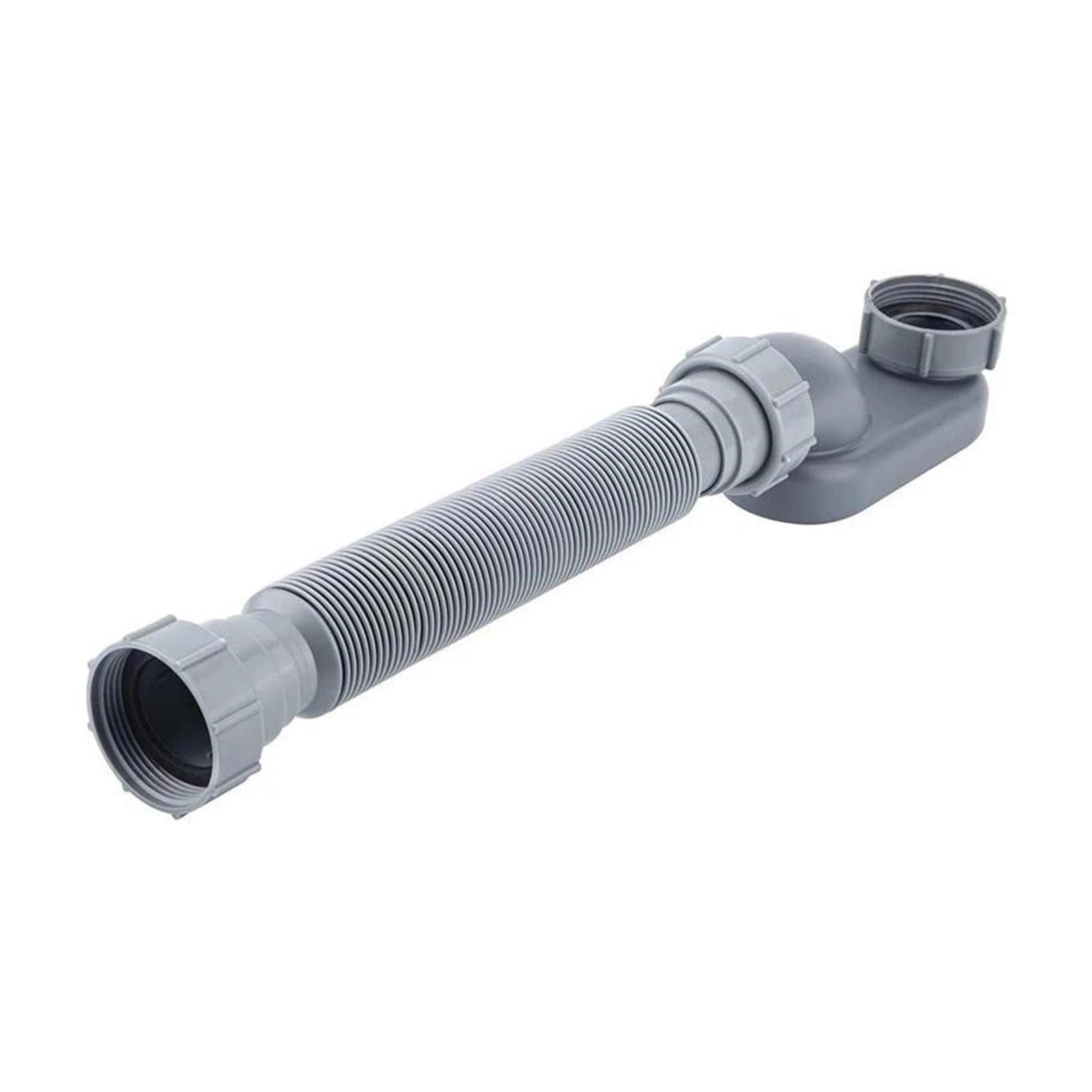 

Гибкая сливная труба для ванны, простая установка, экономия места, сливная труба из АБС-пластика, замена сливной трубы для ванной комнаты, простота использования