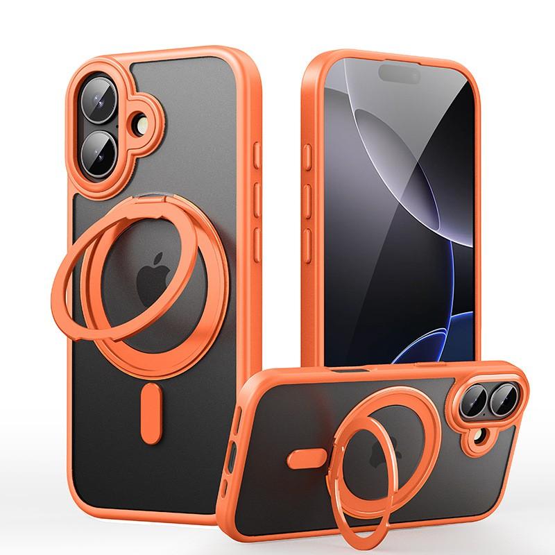 Magnetic Phone Case With Built-in Kickstand IPhone 17 Pro Max Air 16 Series 15 14 13 12 11 Soft TPU Shockproof