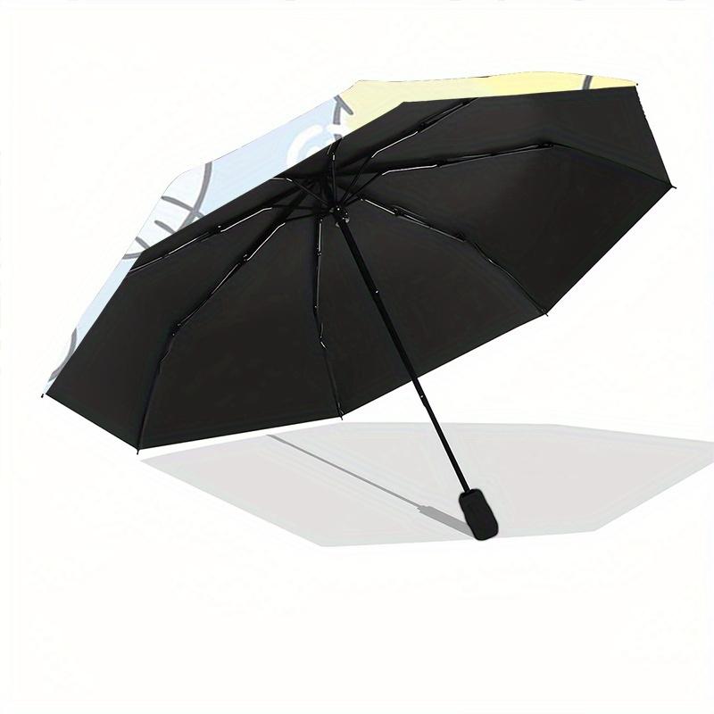 1pc Pom Pom Purin Hello Kitty Pochacco My Melody Pattern Automatic Umbrella Is Fashionable and Good-Looking, a Portable 3-Fold Umbrella, Suitable for