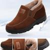 Nová móda Pánské boty Zimní Bavlněné boty Teplé Krátké plyšové kotníkové boty Zesílené Pánské boty Neklouzavé Ležérní Semišová Pánská obuv