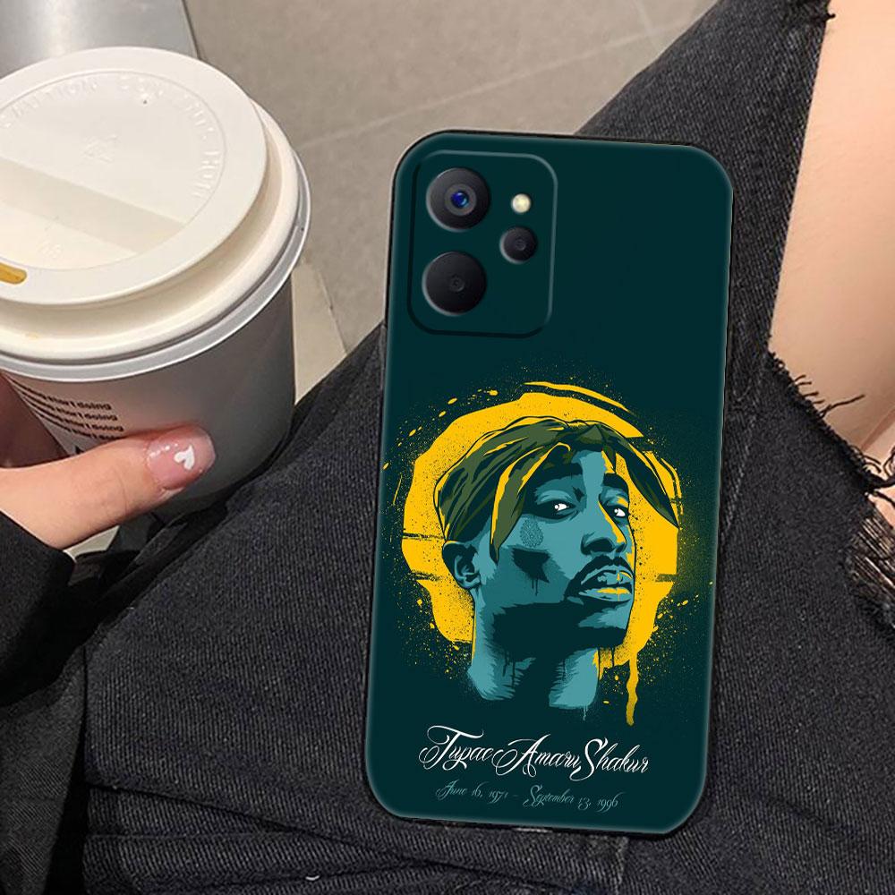 Rapper 2pac Tupac Yinuoda Phone Case For Realme C75 C71 C65 C63 C55 C53 C35 C33 C30 C21 C11 7 6 5 GT NEO 2 NARZO 50 X50 50I Case