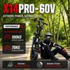 X14 Pro 5000W*2 Dual Motors Electric Scooter 60V 50Ah Lithium Battery 80km/h 120km Range 13-inch Off-road Tires