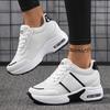TUINANLE Leather Height Increasing Insole Comfortable Platform Sneakers Casual Women's Shoes Chunky Sneakers
