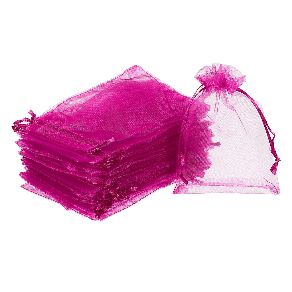 100 Stück 10x15cm Organzabeutel Schmuckverpackung Hochzeitsfeier Geschenktüten Kordelzug Süßigkeitenbeutel Weihnachten Kleine Tasche Aufbewahrung