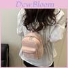 Pu Mini Backpack For College Students With Solid Color Design And Shelliemay Pendant For Daily Use