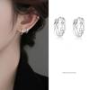 925 Silver Hoop Earrings Simple Elegant Sexy Jewelry Gift For Women Trendy Fashion Accessories