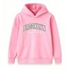 Kids Boys Girls Hoodie Sweatshirt, Retro BROOKLYN New York 1998 Letter Print Pullover Top, Casual Long Sleeve Lightweight Hooded Sweatshirts for