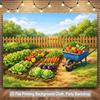 2D Flat Surface 1 Piece Background Fabric for Growing Fresh Vegetables for Healthy Diet Suitable for Outdoor Decoration